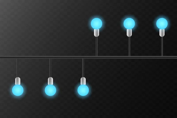 Çelengin üzerinde parlayan mavi ışıklar