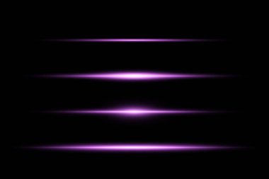 Açık mavi efekt yansımaları, mavi renkli neon aydınlatma. Parlak ışık lensi. Polis ışığı efektleri, çizgiler. Parlak yıldızlar, siyah arka planda parlayan kıvılcımlar. Vektör kırmızı ışık efekti