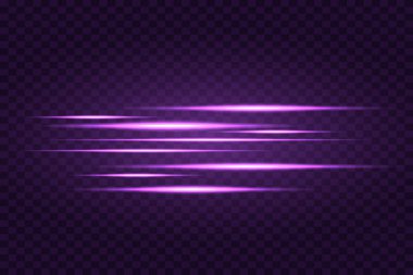 Açık mavi efekt yansımaları, mavi renkli neon aydınlatma. Parlak ışık lensi. Polis ışığı efektleri, çizgiler. Parlak yıldızlar, siyah arka planda parlayan kıvılcımlar. Vektör kırmızı ışık efekti