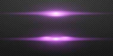 Yatay neon efektler, lazer ışını ışığı ve flaş.