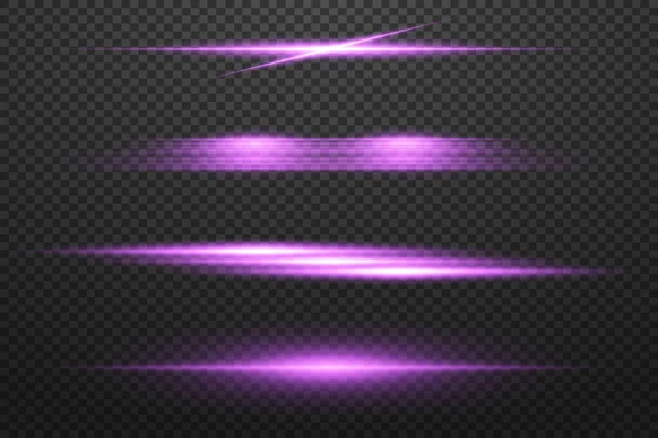 Yatay neon efektler, lazer ışını ışığı ve flaş.