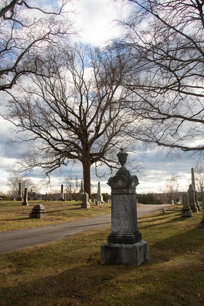 Paisaje Del Cementerio Linwood Haverhill Cementerio Fundado 1830 Sitio Histórico — Foto de Stock