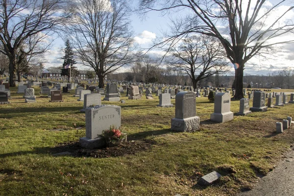 Paisaje Del Cementerio Linwood Haverhill Cementerio Fundado 1830 Sitio Histórico — Foto de Stock