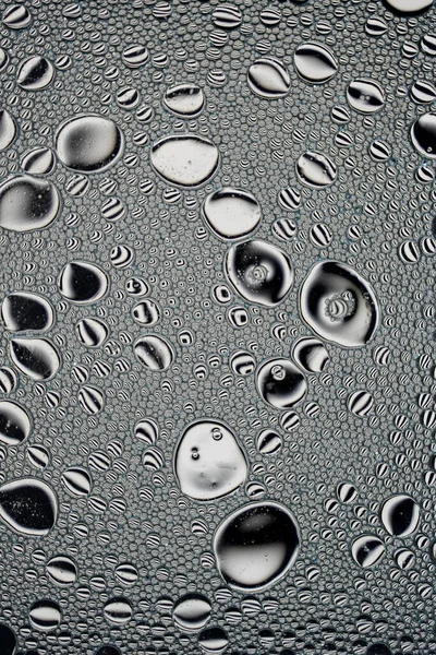 Schwarz Und Weiß Und Wasser Abstrakte Hintergrundtextur Ölblasen Und Kleckse — Stockfoto