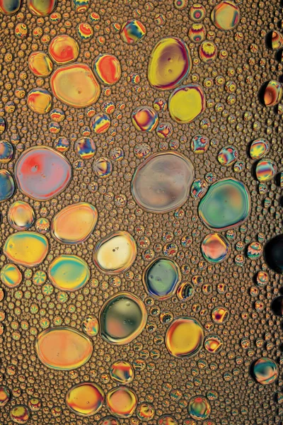 Rainbow Oil Water Abstract Wallpaper Background Texture Dalam Bahasa Inggris — Stok Foto