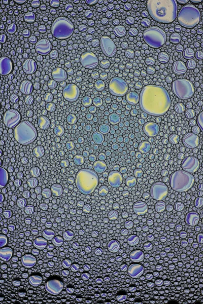 Blue Purple Oil Water Περίληψη Ταπετσαρία Φόντο Υφής Λάδι Φυσαλίδες — Φωτογραφία Αρχείου
