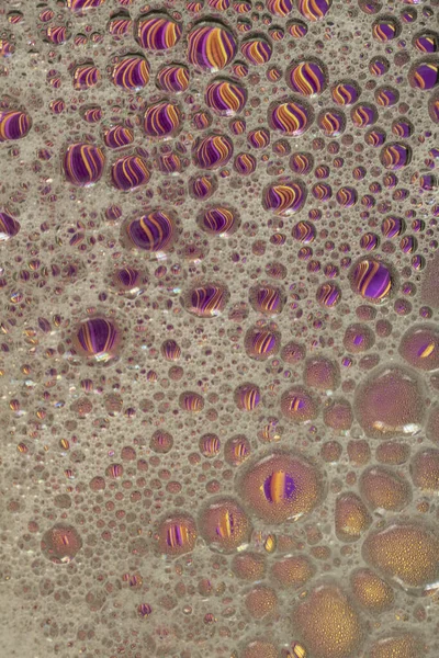 Purpurowy Pomarańczowy Suds Tapety Tekstura Tła Pęcherzyki Zawierające Wiele Żywych — Zdjęcie stockowe