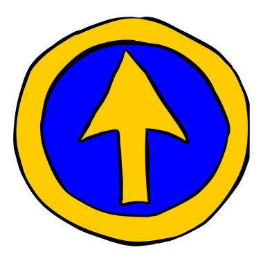 Bir çizgi film tarzında Circuit Yolu 'nun soyut bir vektör illüstrasyonunu gösterir