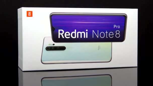 Huelva Spanya Kasım 2020 Xiaomi Redmi Note Pro Cep Telefonunun — Stok video