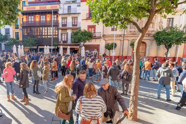 Persone Non Identificate Godono Drink Fresco Salvador Piazza Plaza Del — Foto Stock