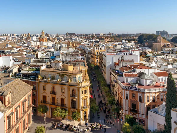 Aerial View Seville Andalusia Spain Europe — Stock Photo, Image