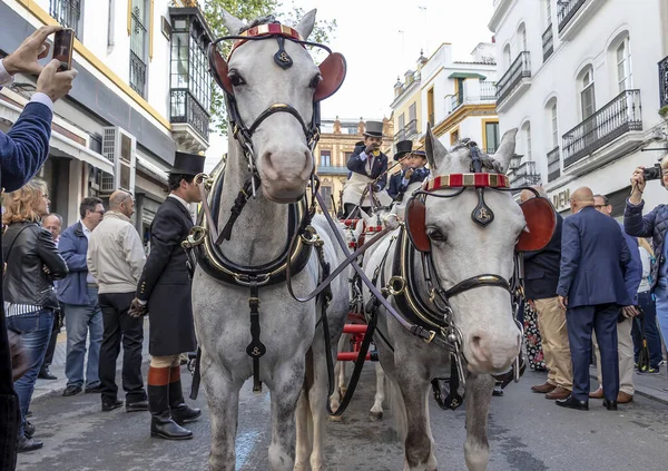 Seville Spanya Nisan 2018 Seville Nisan Fuarı Nda Çocuklar Tarafından — Stok fotoğraf