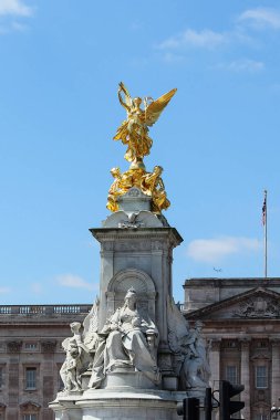 Victoria Memorial Açık bir günde, Buckingham Sarayı, Londra, Birleşik Krallık
