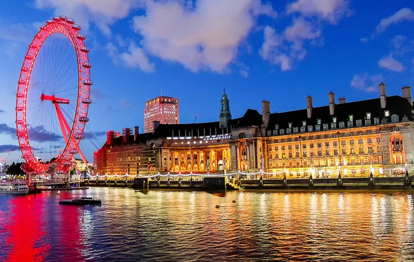 London Eye Notte — Foto Stock