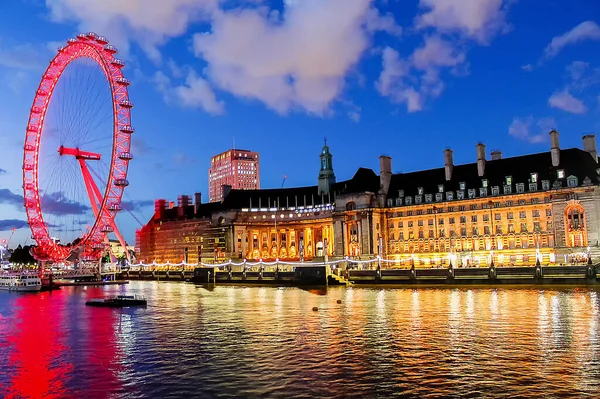 London Eye Notte — Foto Stock