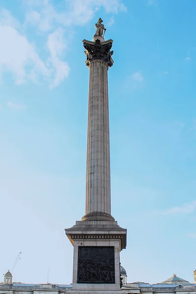 Columna Trafalgar Square Nelson Londres Inglaterra — Foto de Stock