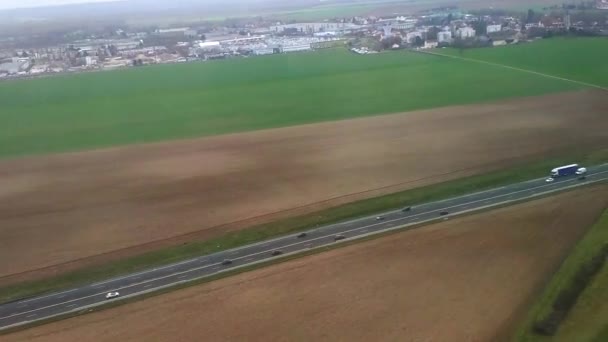 Vue Aérienne Approche Aéroport Séville Vue Fenêtre Siège Passager — Video