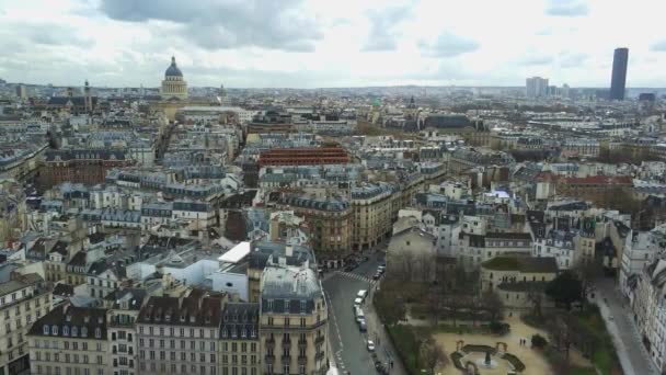 パリのダウンタウンの街並みの眺め — ストック動画