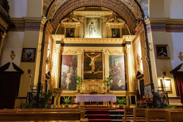 Cazorla Jaén España Mayo 2021 Altar Mayor Iglesia San Francisco — Foto de Stock