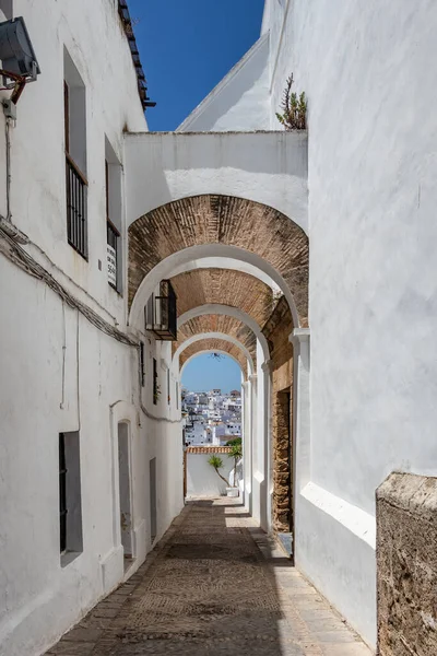 Puerta Sancho Encuentra Localidad Gaditana Vejer Frontera Pocos Metros Casa — Foto de Stock