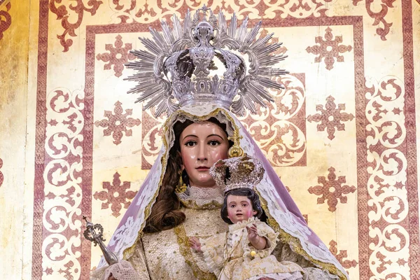 Almendro Huelva Spain March 2021 Detail Virgin Nuestra Senora Piedras — Stock Photo, Image