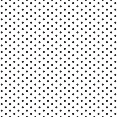 Beyaz arka planda siyah noktaların kusursuz deseni. Puantiyeli arka plan. Noktalı tek renkli. Noktalar duvar kağıdı ve arka plan. Küçük noktalar kusursuz tasarım.