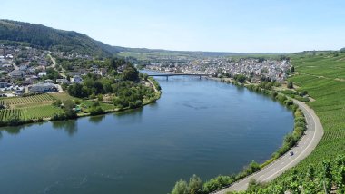 Trekking at the River Mosel in Germany - From Trier to Koblenz. High quality photo