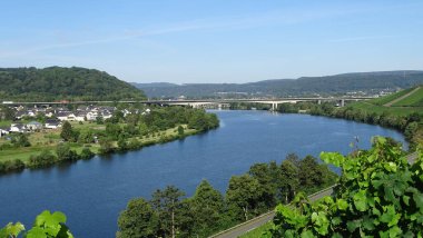 Trekking at the River Mosel in Germany - From Trier to Koblenz. High quality photo