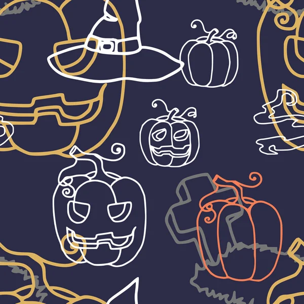 Halloween seamless pattern — Stock Vector