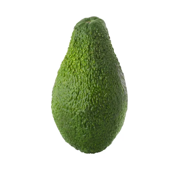 Avokado Grön Frukt Vit Bakgrund Enskilt Föremål Evergreen Fruktplantor Original — Stockfoto