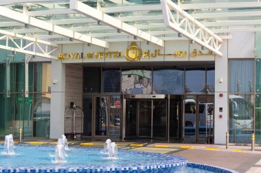 Abu Dabi, UAE- Circa - 3 Ekim 2019 - Royal M Hotel & Resort, Abu Dabi, Birleşik Arap Emirlikleri