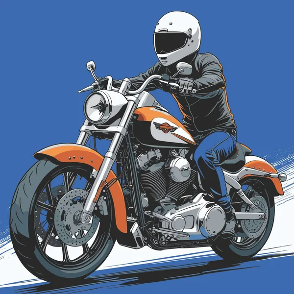 Modaya uygun ve modern görünümlü bir motosiklet motosiklet vektör çizimi, kesin detaylar ve güçlü görsel karakterin birleşimi.