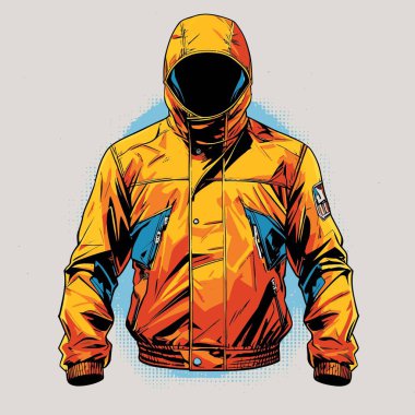 Modern tasarım ve gerçekçi oranlarda erkek ceketi içeren erkek ceketi vektör çizimi..