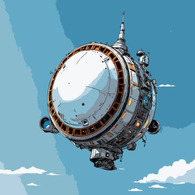 tasarım için uydu vektör çizim biçimi