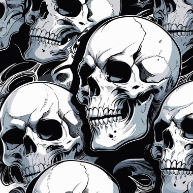 tasarım için kafatası vektör sanatı