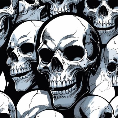 tasarım için kafatası vektör sanatı