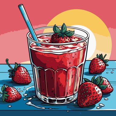 Tasarım için çilek vektör sanatı