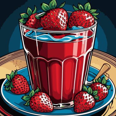 Tasarım için çilek vektör sanatı