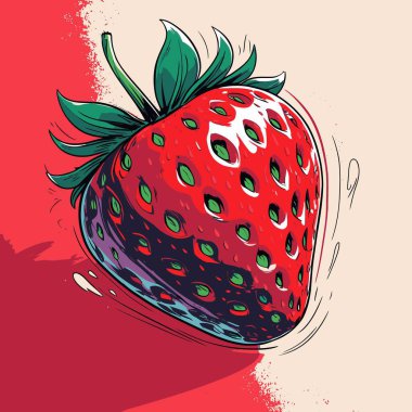 Tasarım için çilek vektör sanatı