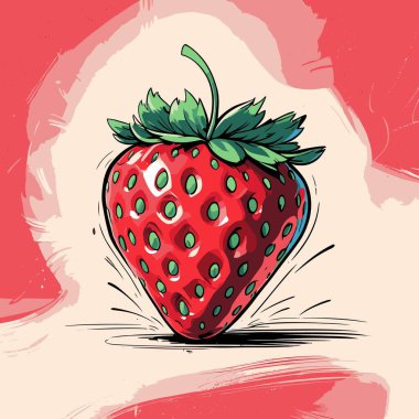 Tasarım için çilek vektör sanatı