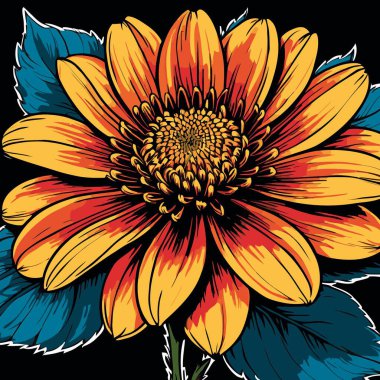 ayçiçeği vektör sanatı komik biçimi