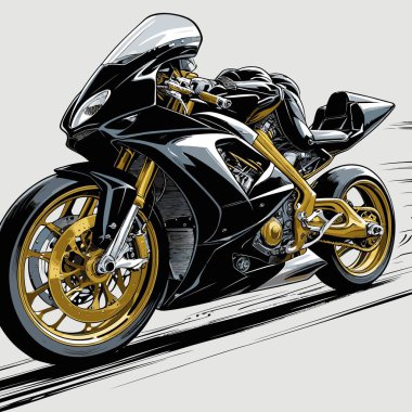 superbike vektör sanat komik biçimi