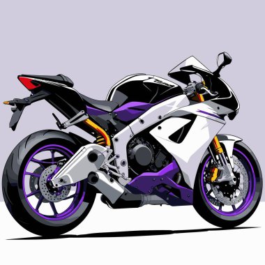 A unique and cool motorcycle vector art illustration featuring a bold, stylish motorcycle design with strong proportions and sharp details