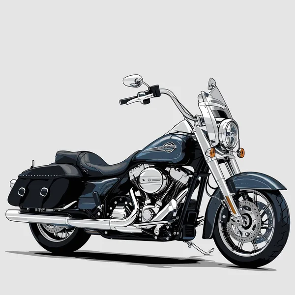 A unique and cool motorcycle vector art illustration featuring a bold, stylish motorcycle design with strong proportions and sharp details