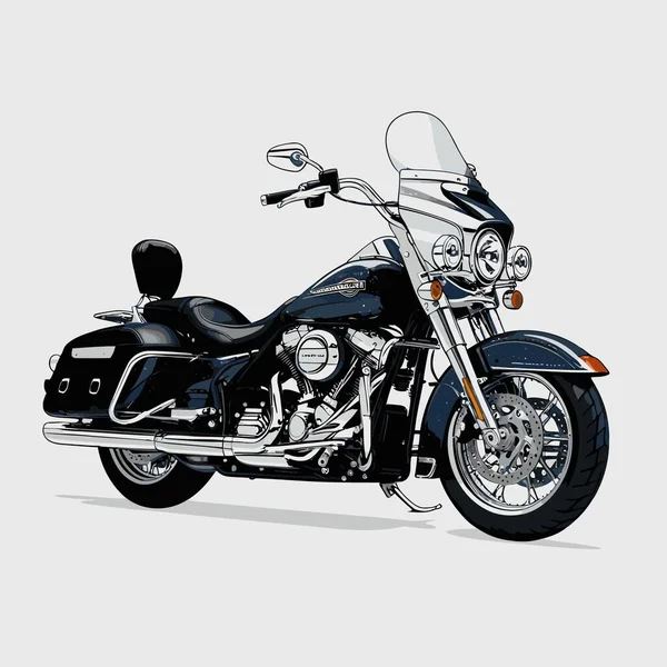 A unique and cool motorcycle vector art illustration featuring a bold, stylish motorcycle design with strong proportions and sharp details