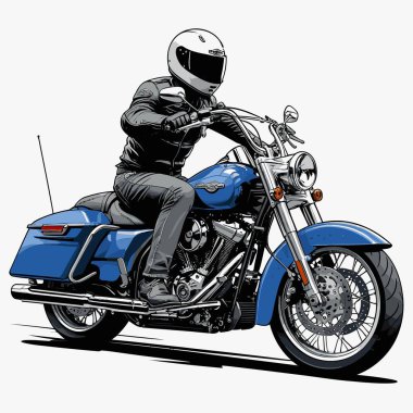 Cesur, şık bir motosiklet tasarımı içeren eşsiz ve havalı bir motosiklet vektör sanatı çizimi güçlü oranlarda ve keskin detaylarla