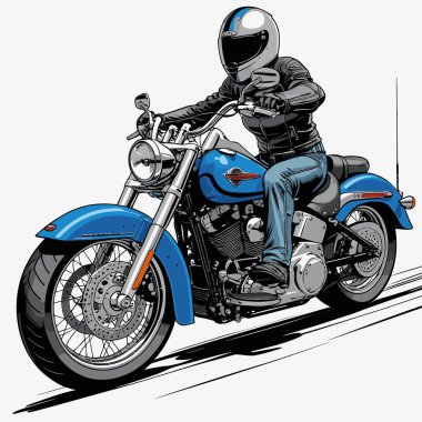 Cesur, şık bir motosiklet tasarımı içeren eşsiz ve havalı bir motosiklet vektör sanatı çizimi güçlü oranlarda ve keskin detaylarla