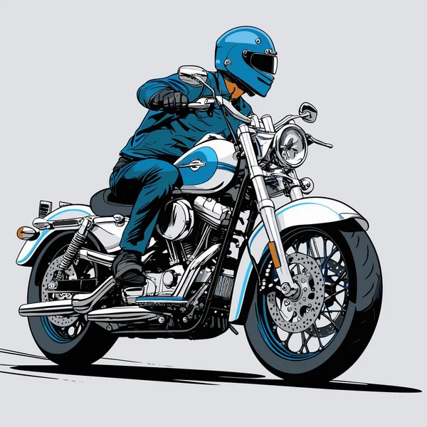 Cesur, şık bir motosiklet tasarımı içeren eşsiz ve havalı bir motosiklet vektör sanatı çizimi güçlü oranlarda ve keskin detaylarla
