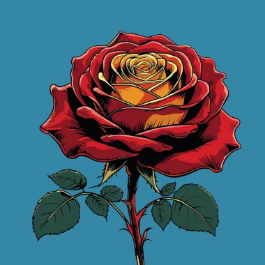 Tasarım ihtiyaçları için gül vektörü illüstrasyonu