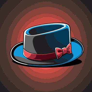 bir adamın şapkasının karikatür vektör görüntüsü